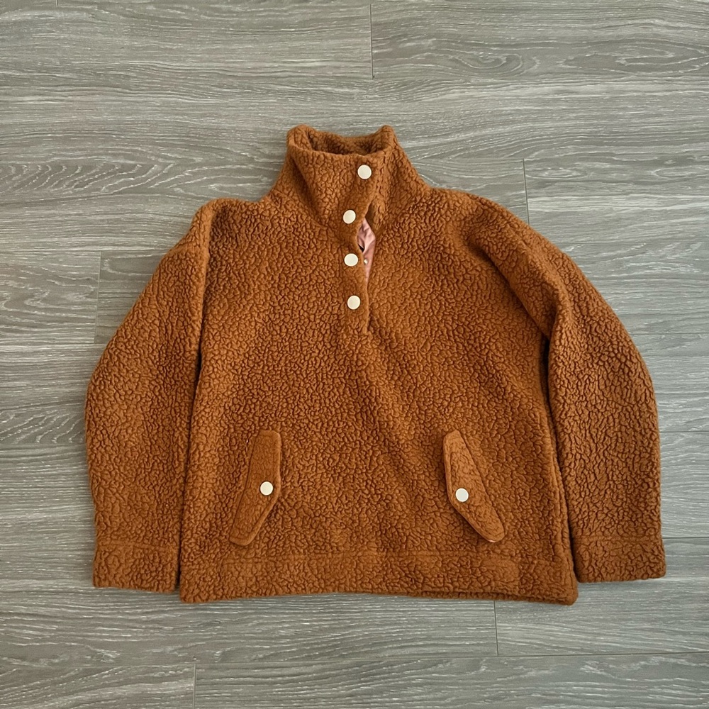 Women’s J Crew Vintage Fleece Sherpa Pullover